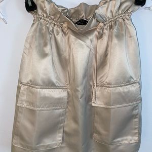 Blue Blush Champagne Paperbag Skirt